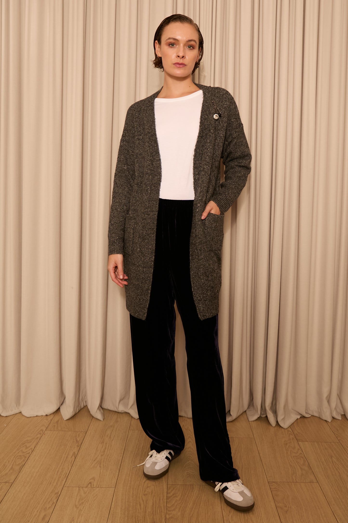 Long Grey Cardigan