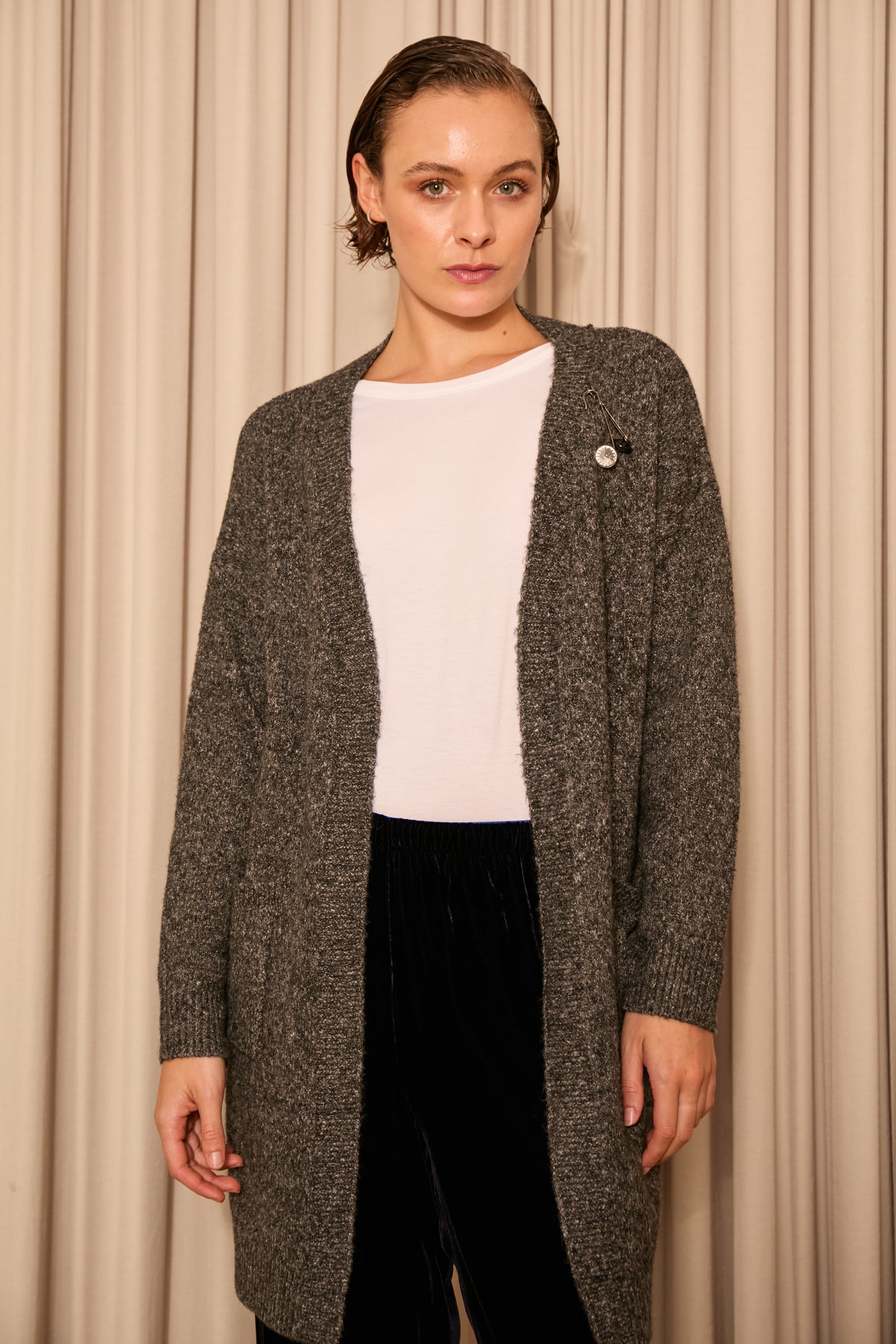 Long Grey Cardigan