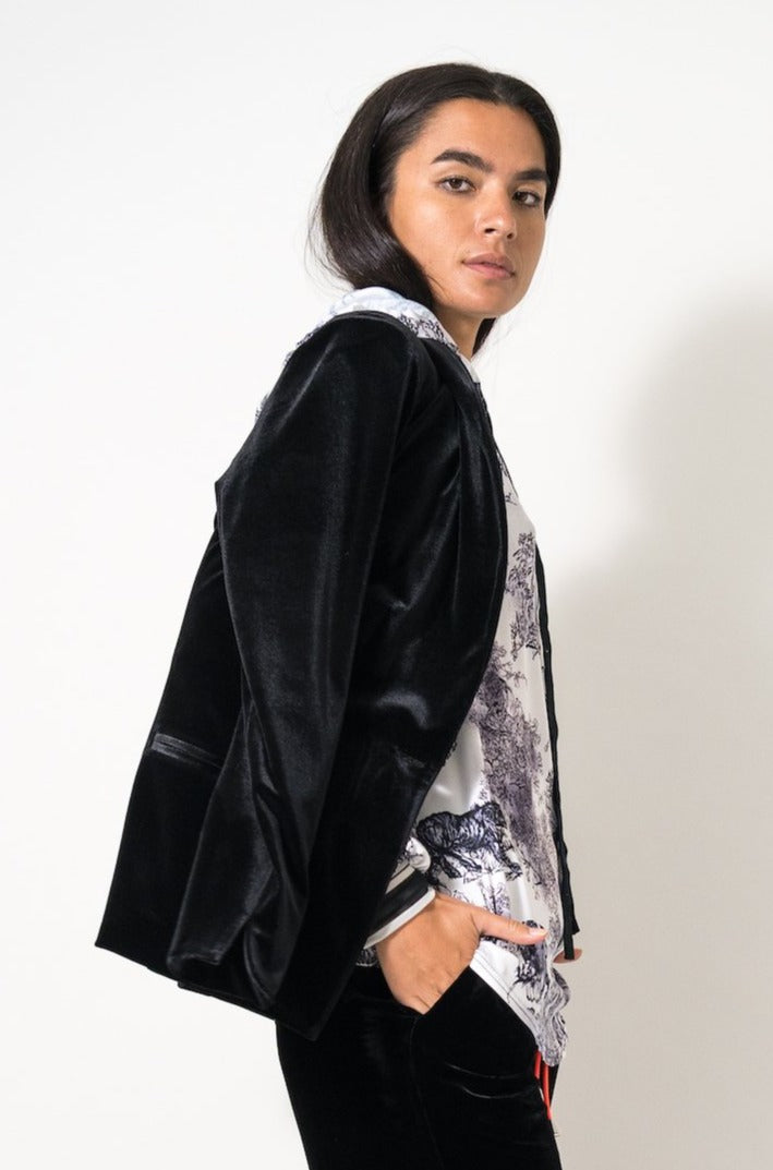 Velvet Jacket · Black