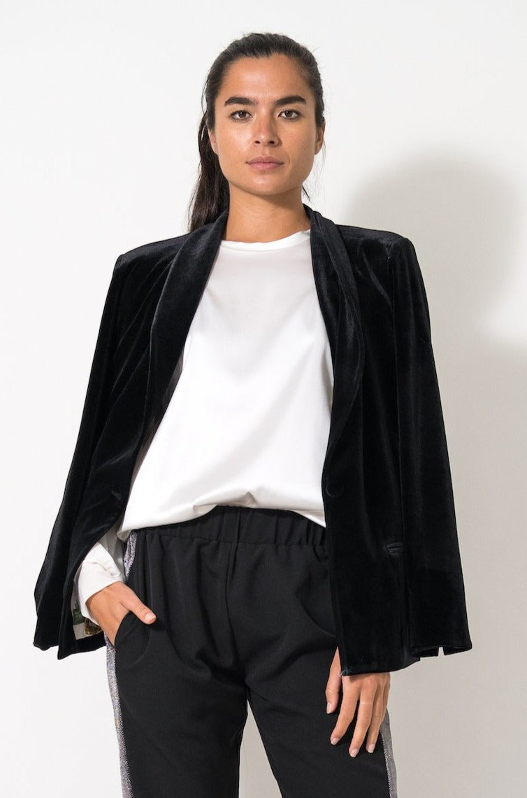 Velvet Jacket · Black