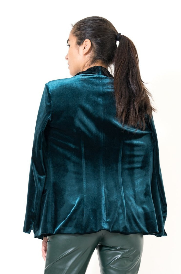 Velvet Jacket · Teal