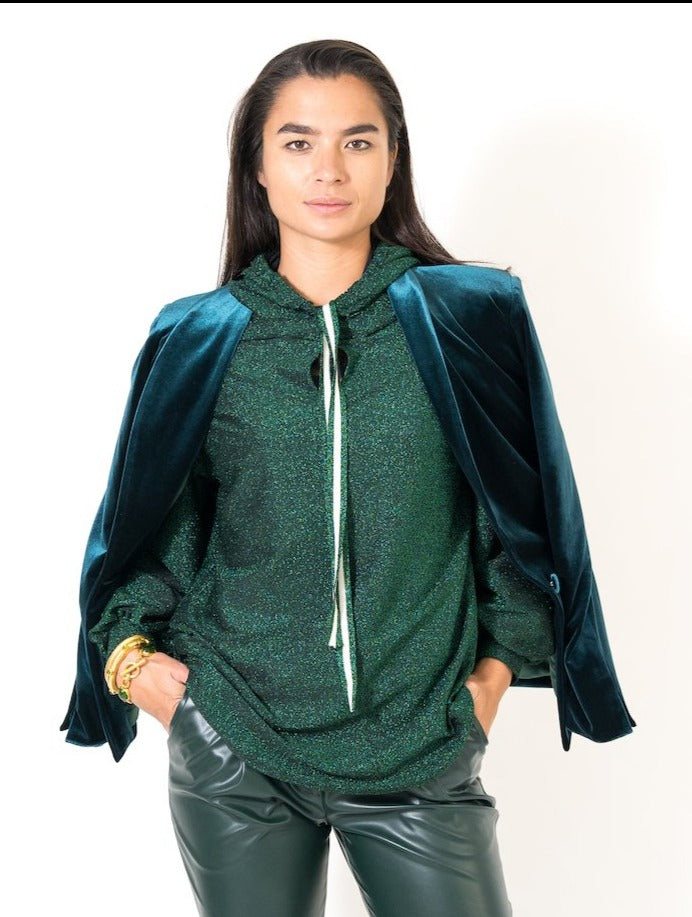 Velvet Jacket · Teal