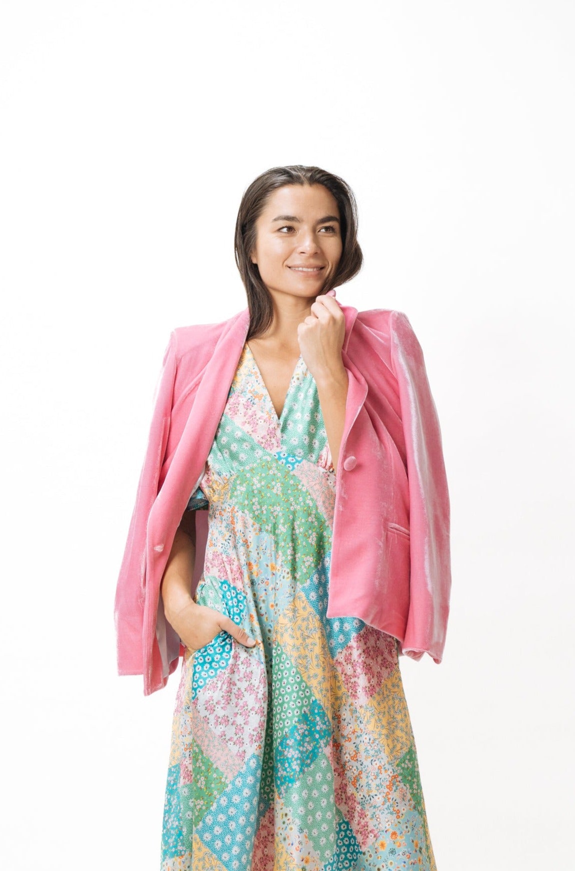 Velvet Jacket · Cotton Candy