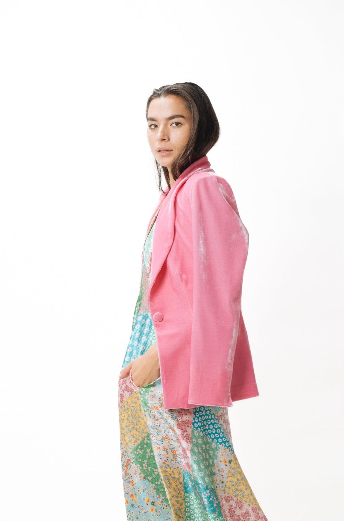 Velvet Jacket · Cotton Candy