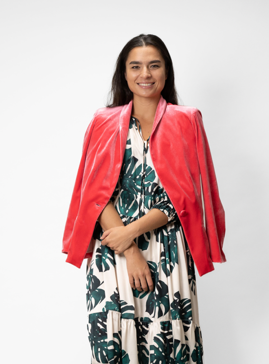 Velvet Jacket · Watermelon