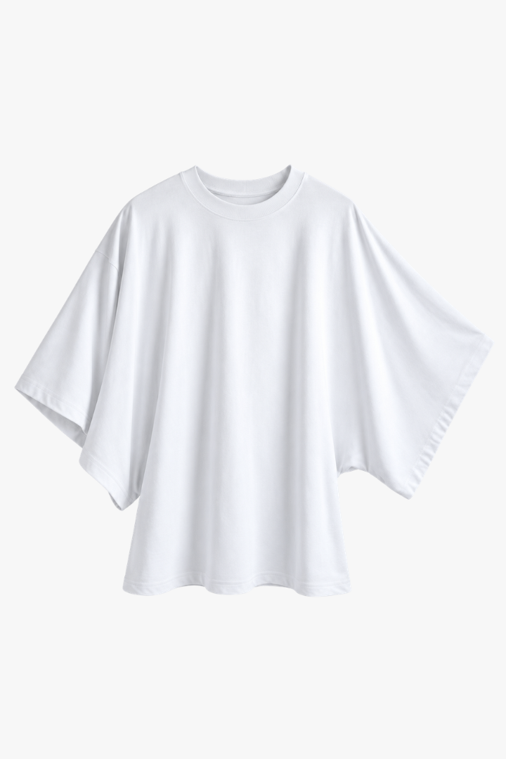 Batwing Tee - White