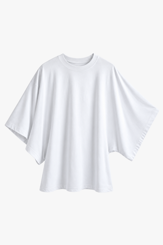 Batwing Tee - White