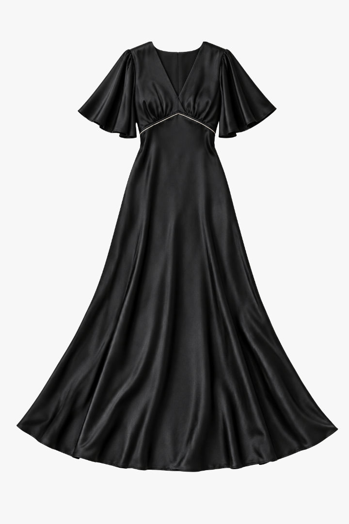 Black Maxi Tea Dress