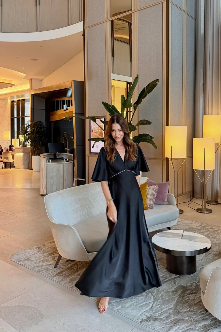 Black Maxi Tea Dress