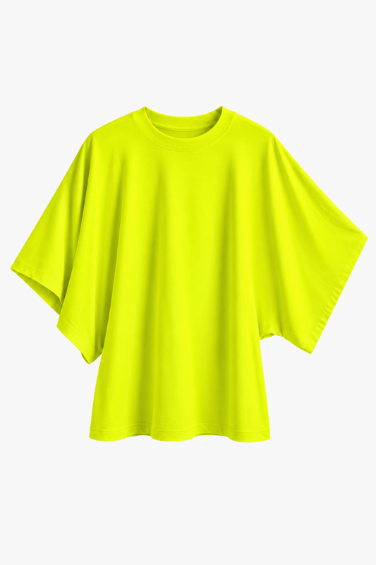 Batwing Tee - Fluro Yellow