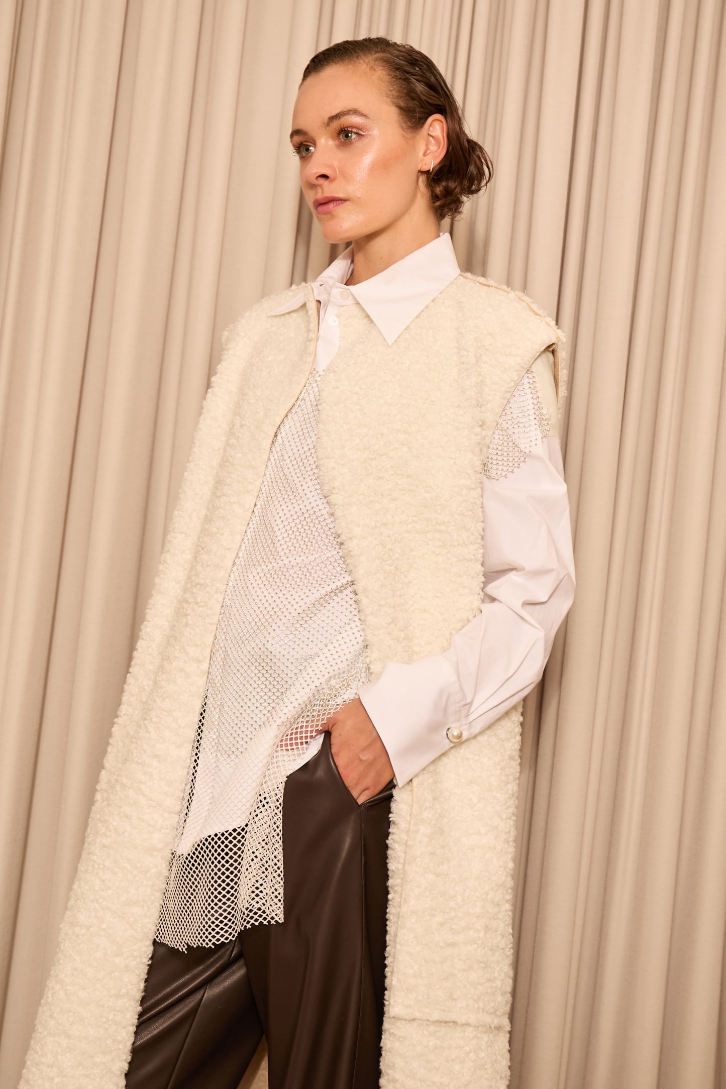 Shearling Reversible Coat