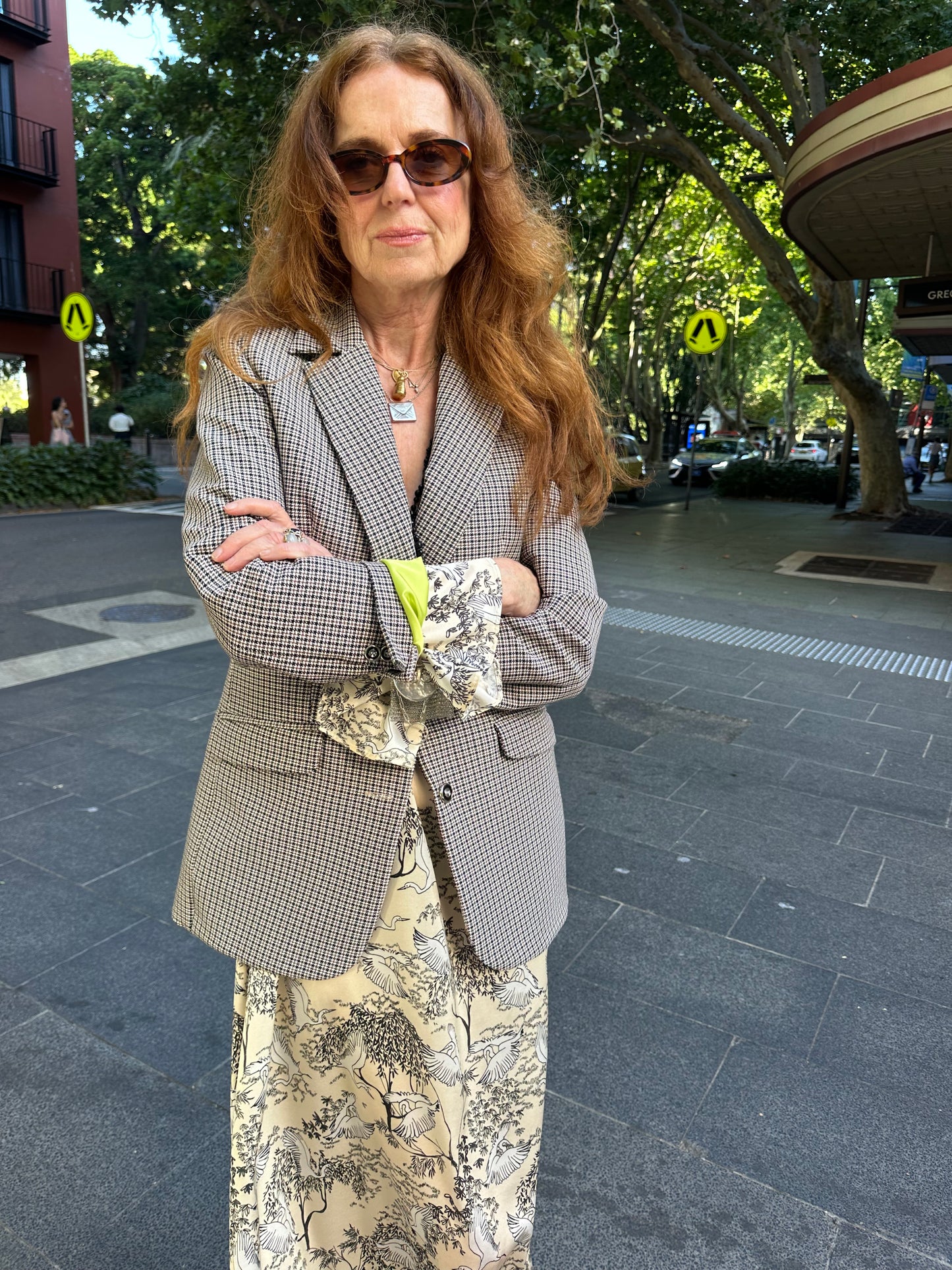 Women’s Oversized Check Blazer