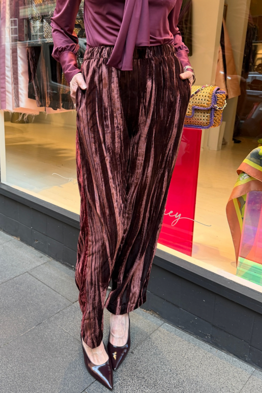 Crushed Velvet Pants