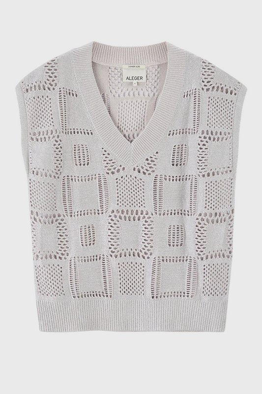 Aleger Organic Cotton Silver Foil Vest