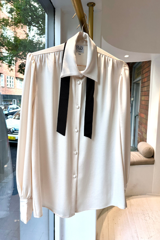 Vogue Silk Blouse - White