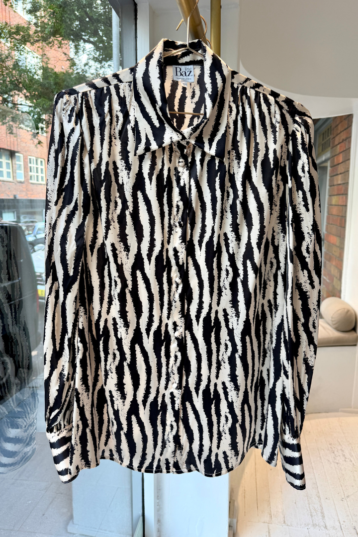 Vogue Silk Blouse - Zebra