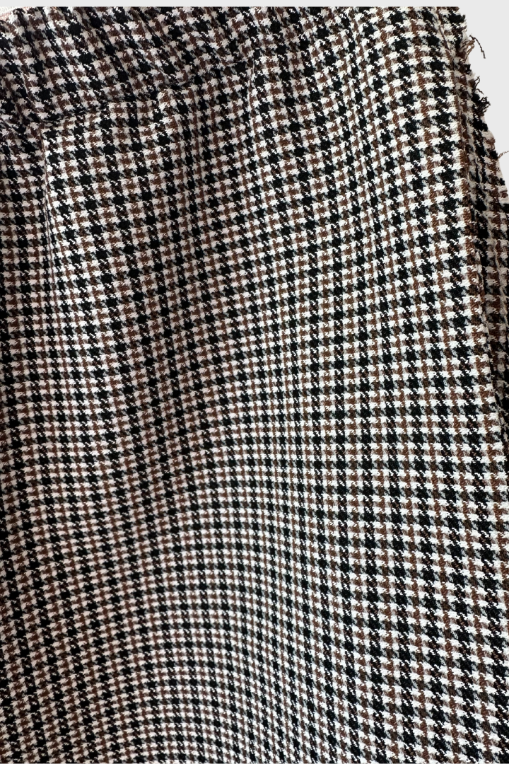 Checked Wide Leg Pants
