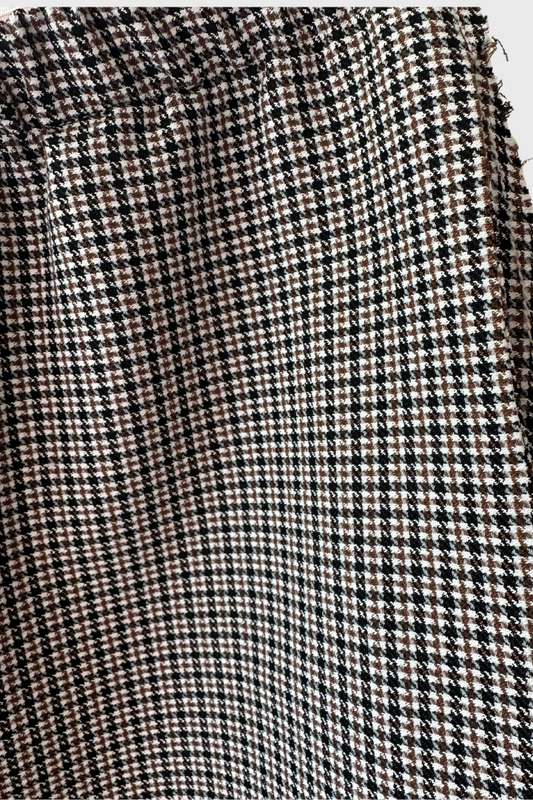 Checked Wide Leg Pants