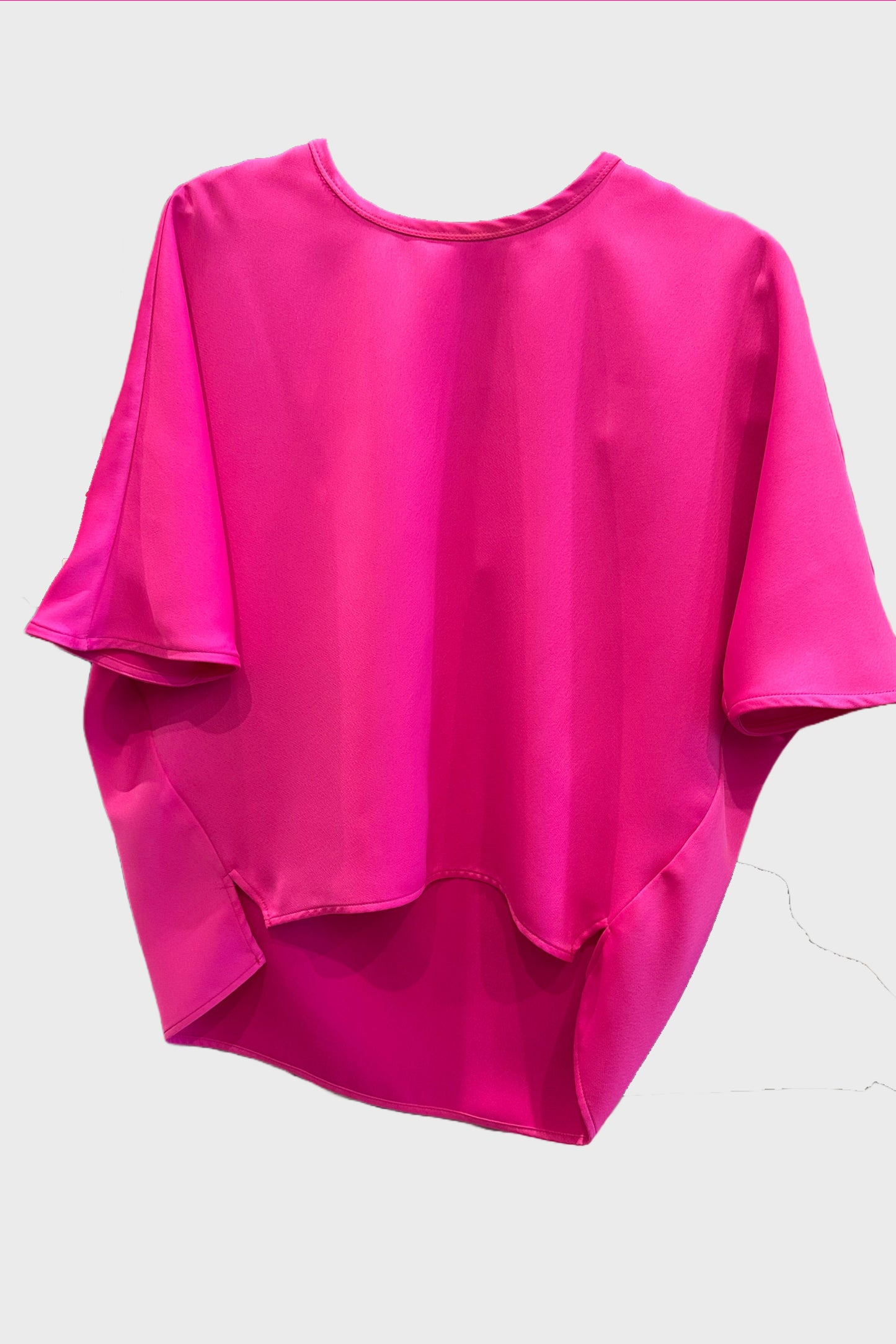 Pink Satin Crepe Top