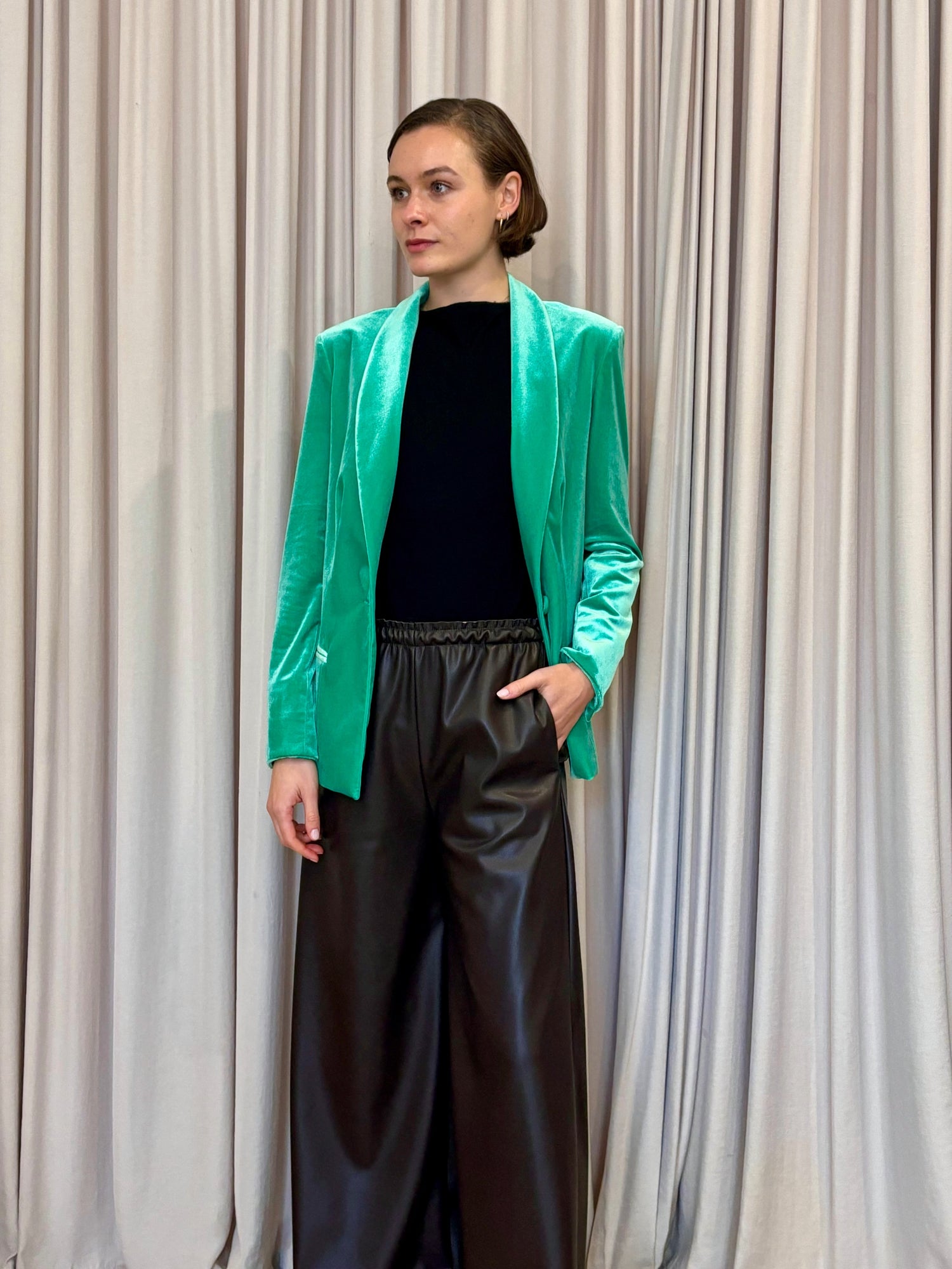 Jade Green Velvet Blazer Shop Our Women's Velvet Jackets online