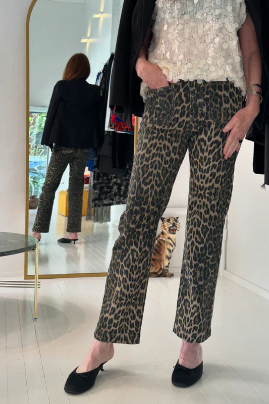 Leopard Print Jeans