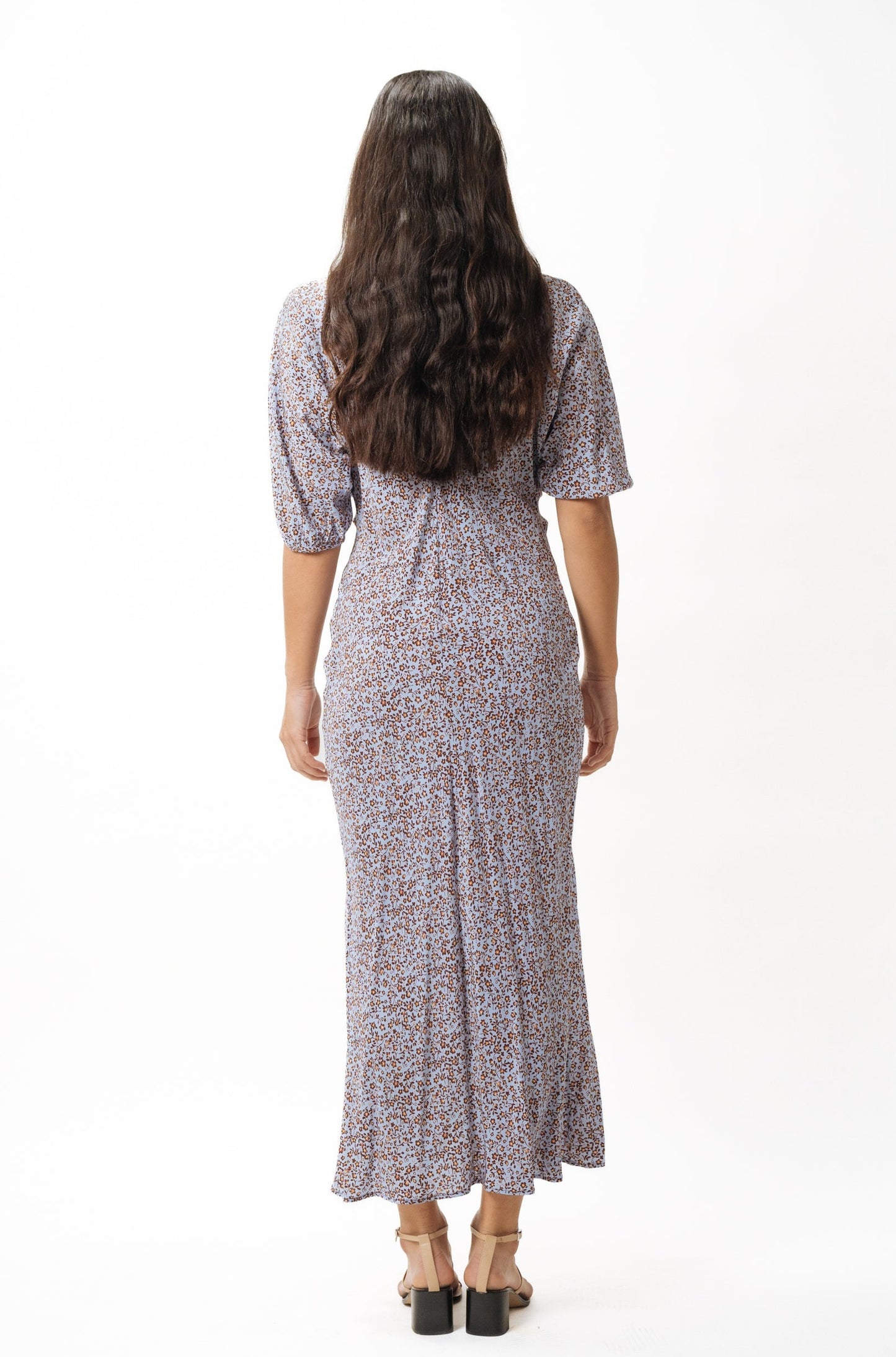 Ruched Dress · Ditsy Lavender
