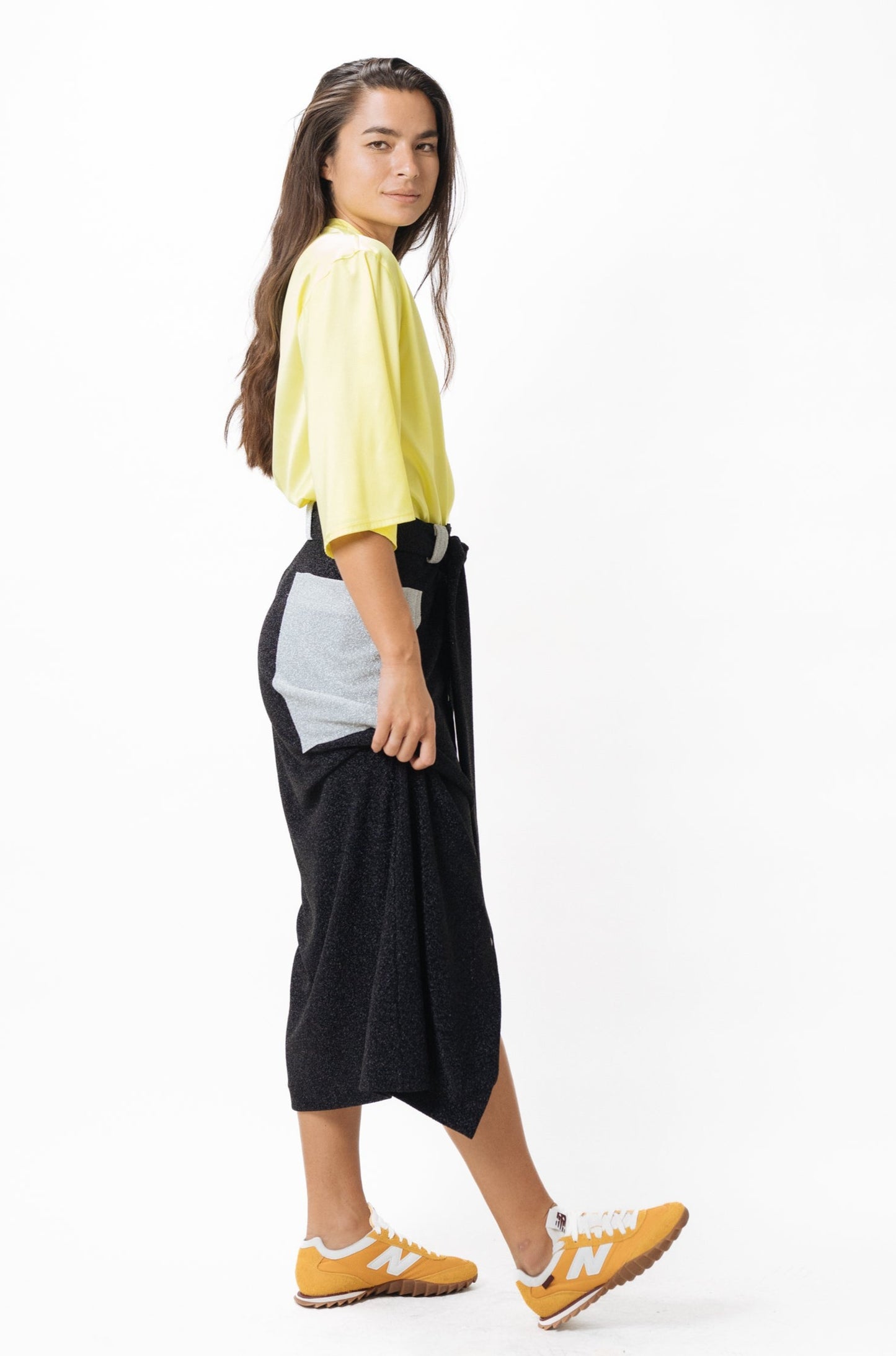 Button-Up Skirt · Glowing Black